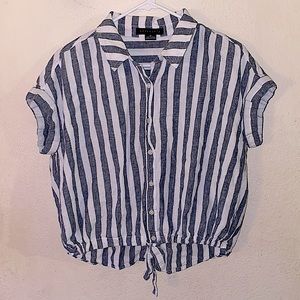 Sanctuary front tie camp shirt